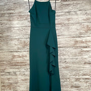 GREEN LONG EVENING GOWN