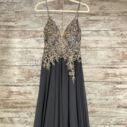 GRAY/GOLD LONG GOWN (NEW)