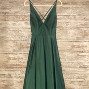 GREEN A LINE GOWN