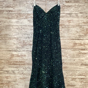 GREEN SEQUIN MERMAID GOWN