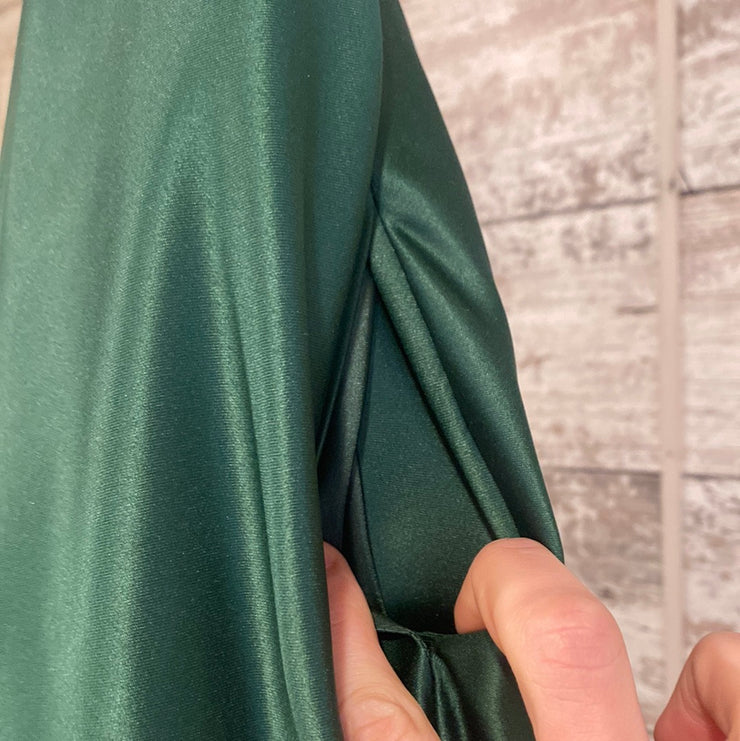 GREEN A LINE GOWN