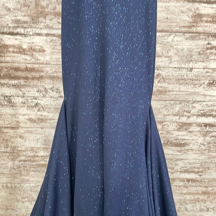 NAVY SPARKLY MERMAID GOWN-NEW