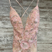 PINK FLORAL LONG GOWN (NEW)