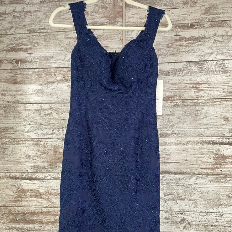 NAVY LACE MERMAID GOWN (NEW)