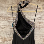 BLACK LONG EVENING GOWN