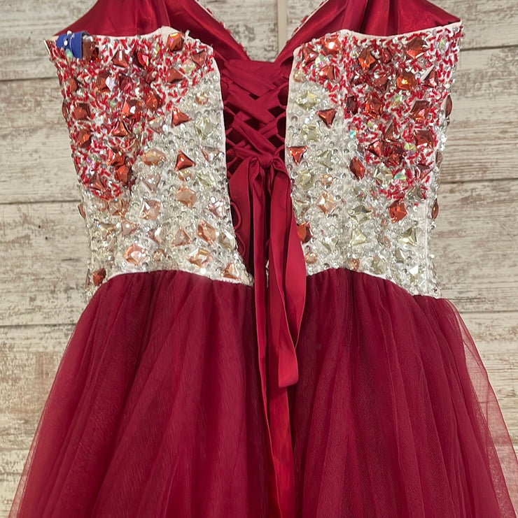 RED/WHITE PRINCESS GOWN