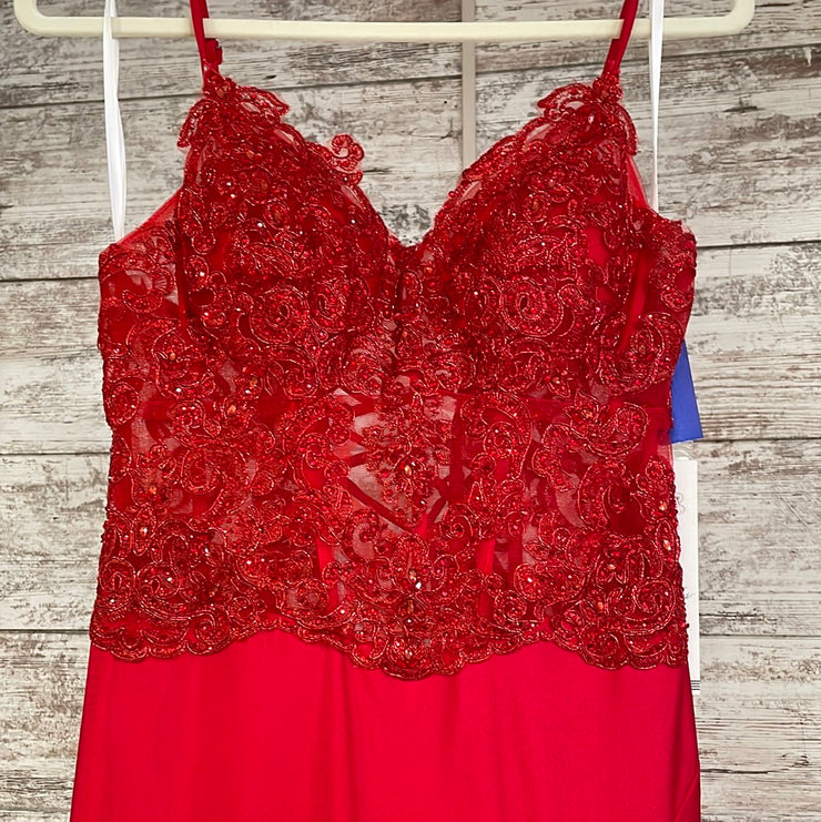 RED LONG EVENING GOWN (NEW)