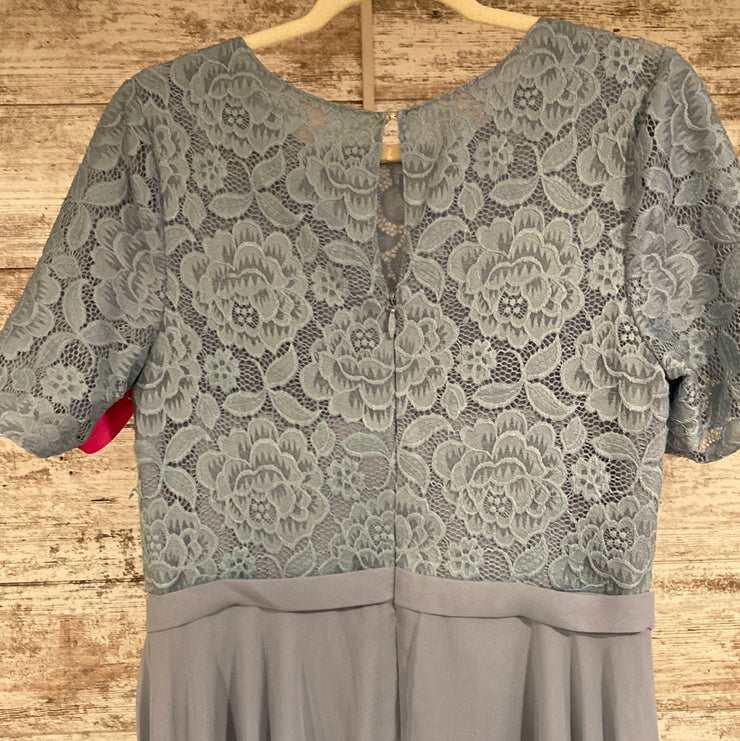 BLUE LONG EVENING GOWN