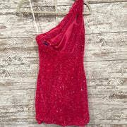 PINK SEQUIN SHORT DRESS