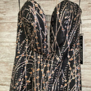 BLACK/GOLD MERMAID GOWN (NEW)