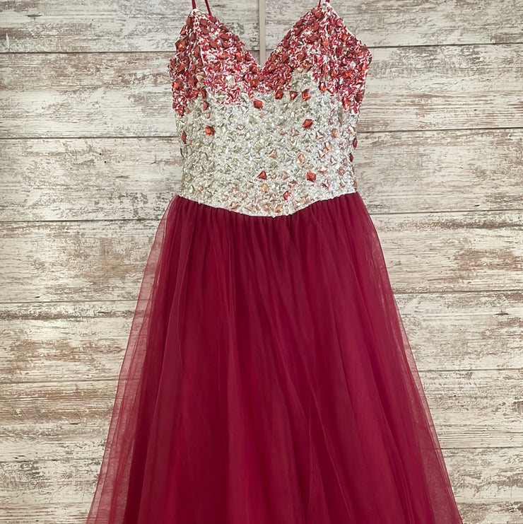 RED/WHITE PRINCESS GOWN