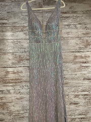 GRAY FRINGE LONG DRESS (NEW)