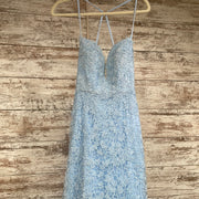 BLUE LACE MERMAID GOWN (NEW)