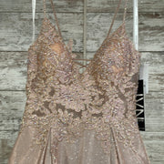 BLUSH SPARKLY A LINE GOWN-NEW