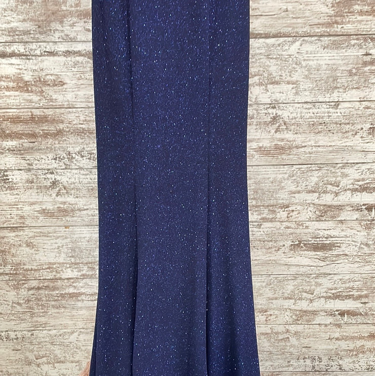NAVY SPARKLY LONG DRESS (NEW)