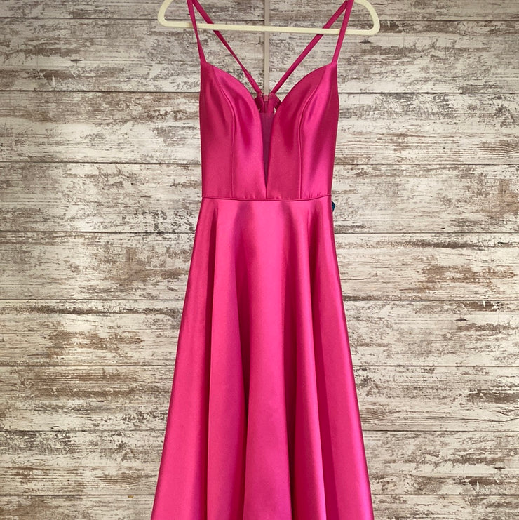 PINK A LINE GOWN