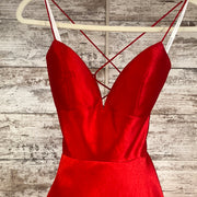 RED A LINE GOWN