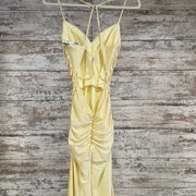 YELLOW LONG EVENIN GOWN