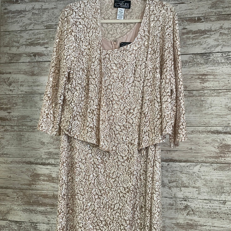 IVORY/GOLD 2 PC. LONG DRESS SE
