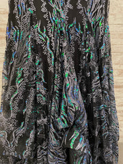 BLACK SPARKLY MERMAID GOWN-NEW