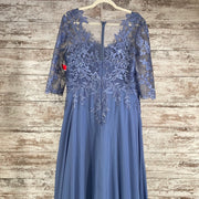 BLUE LONG EVENING GOWN (NEW)