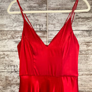 RED A LINE GOWN