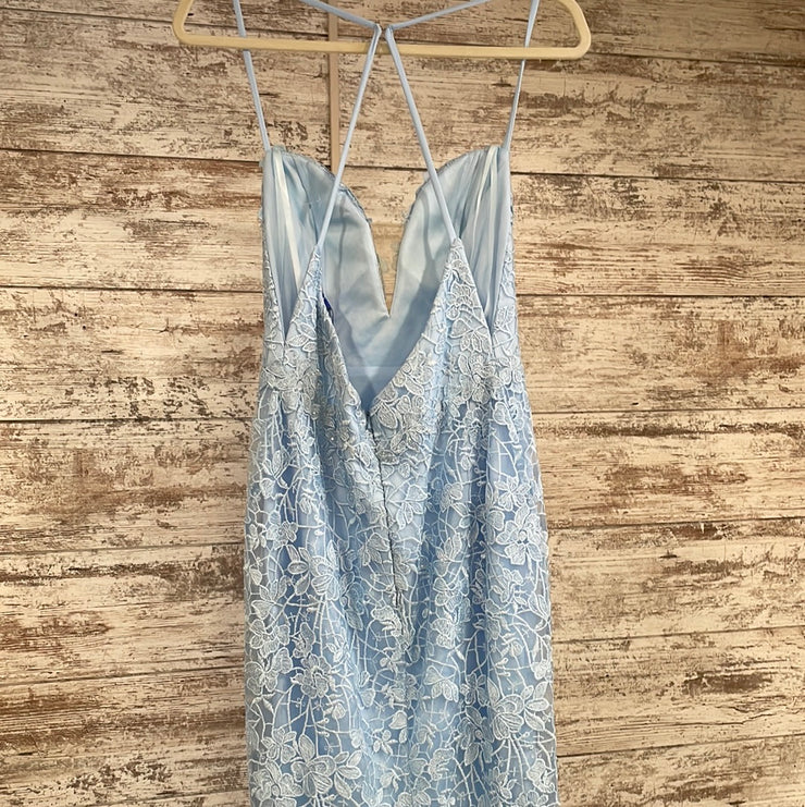 BLUE FLORAL MERMAID GOWN (NEW)
