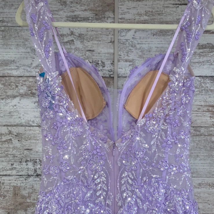 LAVENDER SPARKLY LONG GOWN