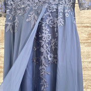 BLUE LONG EVENING GOWN (NEW)
