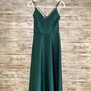 GREEN A LINE GOWN
