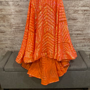 ORANGE SEQUIN MERMAID GOWN