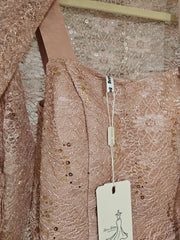 PINK 2 PC. LONG DRESS SET- NEW