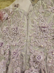 LAVENDER SPARKLY A LINE GOWN