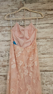 PINK/FLORAL LONG DRESS (NEW)