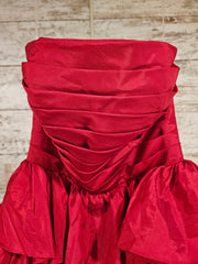 RED LAYERED A LINE GOWN (NEW)