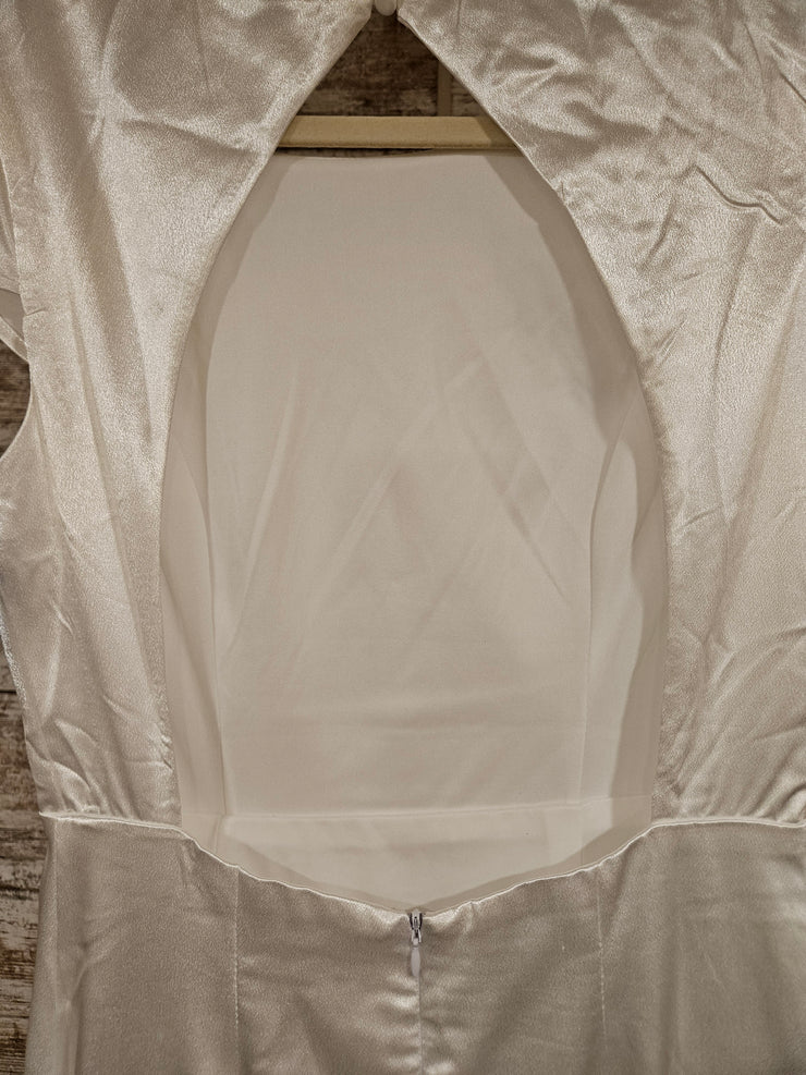 WHITE LONG EVENING GOWN (NEW)