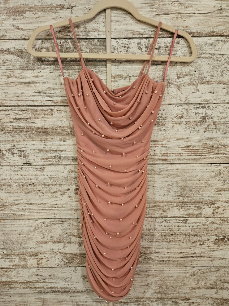 PINK PEARL SHORT DRESS