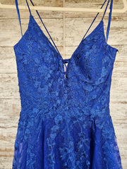 ROYAL BLUE/FLORAL A LINE (NEW)
