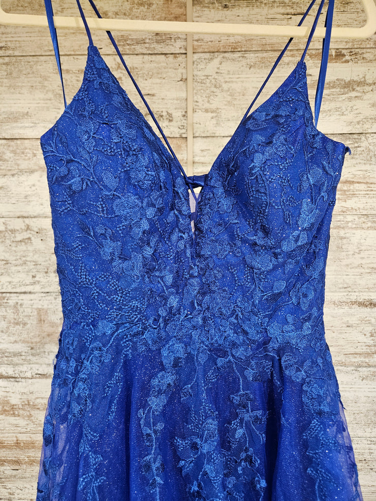 ROYAL BLUE/FLORAL A LINE (NEW)