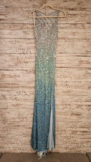 BLUE OMBRE SPARKLY DRESS (NEW)