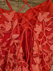 PINK/FLORAL MERMAID GOWN (NEW)