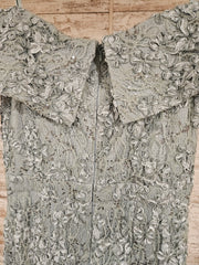 GREEN FLORAL LONG DRESS (NEW)