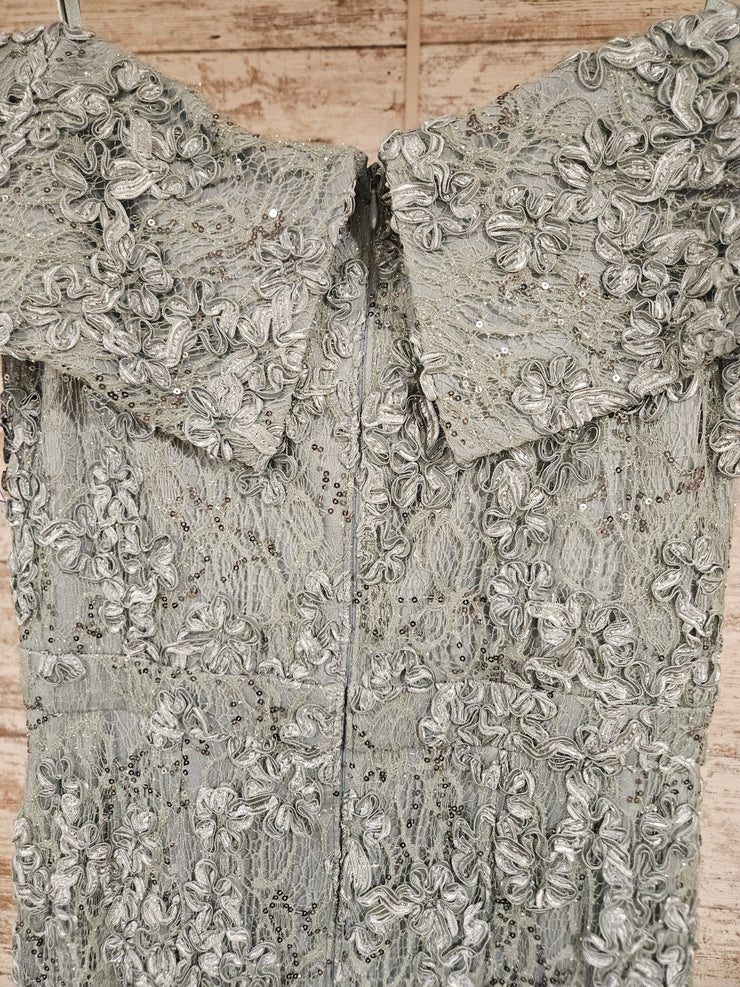 GREEN FLORAL LONG DRESS (NEW)