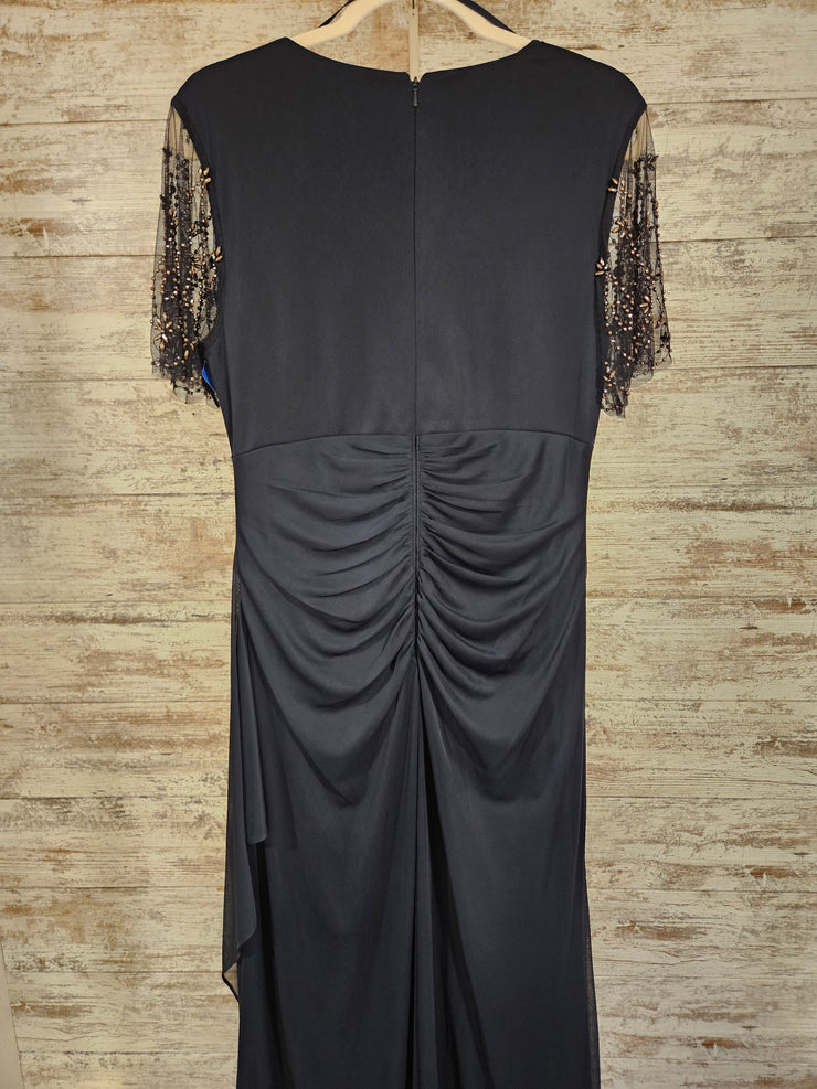 NAVY LONG EVENING GOWN