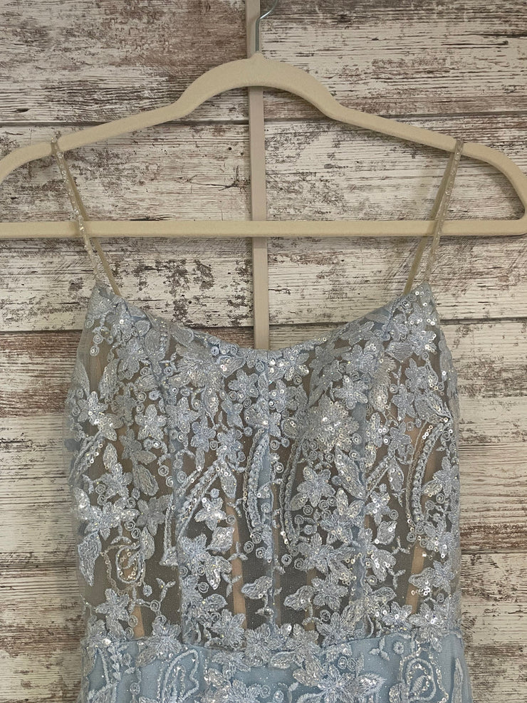 BLUE/WHITE MERMAID GOWN