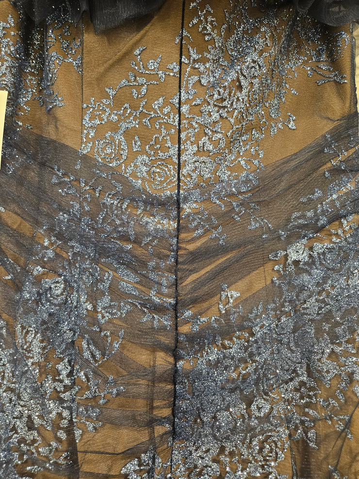 NAVY/NUDE LONG DRESS (NEW)