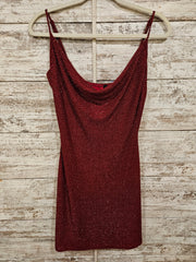 RED SPARKLY SHORT DRESS
