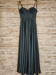 GREEN A LINE GOWN