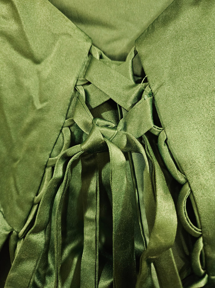 GREEN A LINE GOWN (NEW)