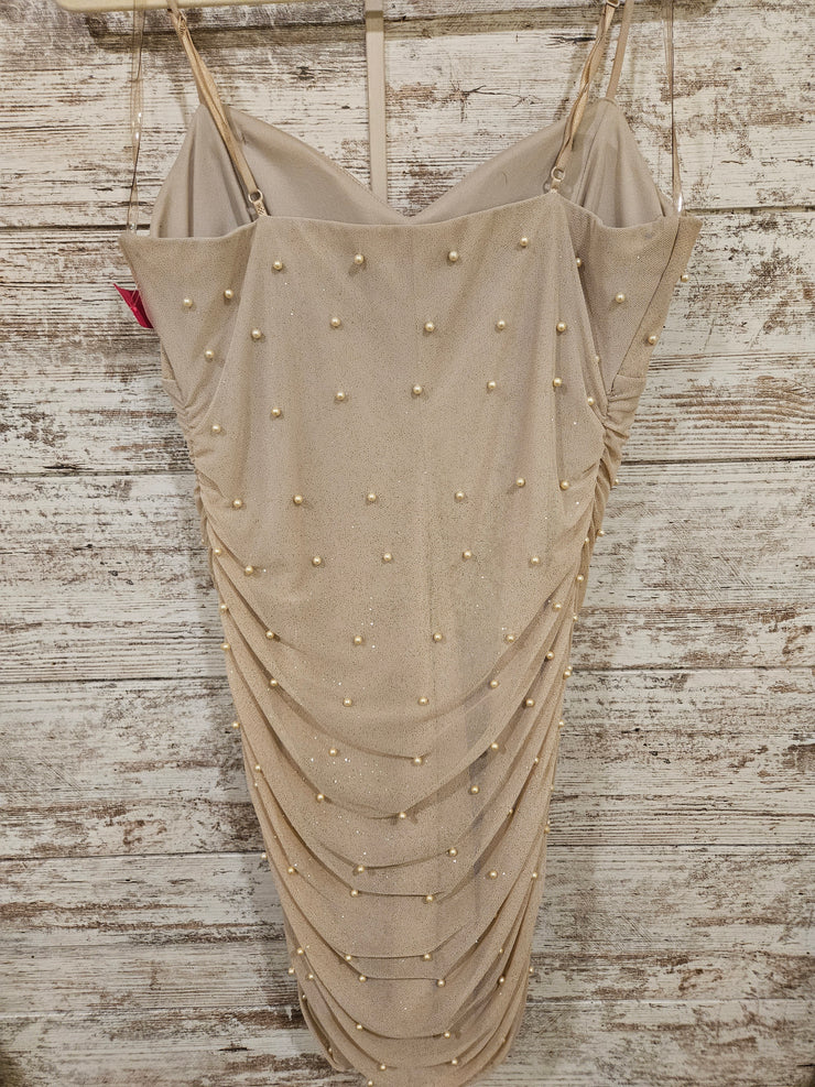 GOLD SPARKLY SHORT DRESS